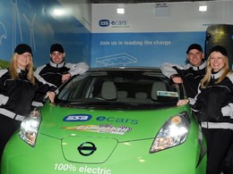 Une Nissan Leaf participe ce week-end à la dernière étape du Cannonball en Irlande