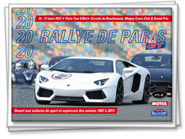 Rallye de Paris 2013: demandez le programme de l'année du 20è anniversaire