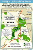 Suite du débat vif en Pologne : la reprise des travaux de l'autoroute suspendue