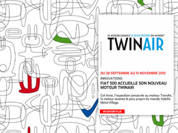 La Fiat 500 TwinAir aussi exposée au MotorVillage