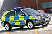 Angleterre : les policiers à bord d'hybrides Lexus
