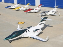 Le premier HondaJet en phase finale d'assemblage