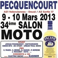 Salon de la Moto à Pecquencourt les 9 et 10 mars 2013
