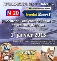 Rétrospectives des 1er Dakar: le 1er janvier, Patrick Lehue descendra l'ancienne RN 20 comme à l'époque.