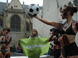 « L'addiction au pétrole fige nos sociétés » : le flashmob de Greenpeace dans 15 villes de France