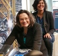 La ministre du Travail en visite à l'usine BMW Motorrad de Berlin