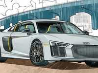 Un cahier de coloriage Audi à télécharger