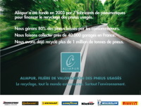Mondial du Deux-Roues : Aliapur main dans la main avec Bridgestone, Dunlop et Michelin