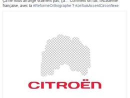 Réforme de l'orthographe: Citroën met les point sur les i