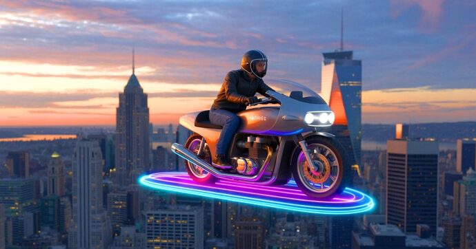 Airbike : la moto volante sans ailes ni hélices qui veut réinventer la mobilité urbaine