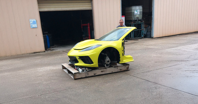 Cette Corvette neuve ne fera jamais le moindre kilomètre