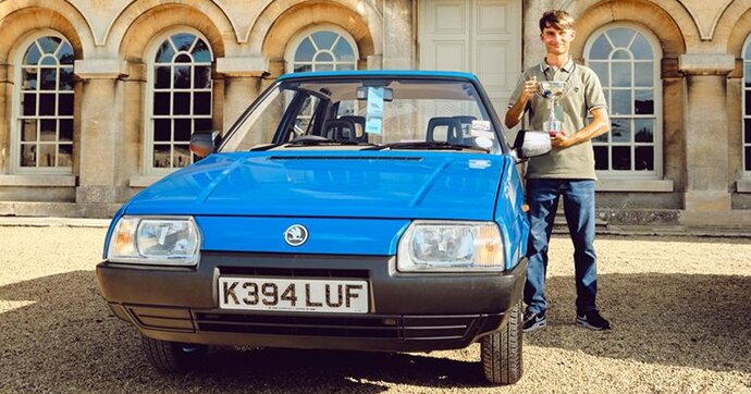 Quel concours a bien pu gagner cette Skoda Favorit ?