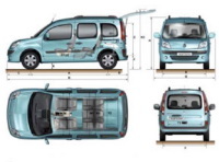 Renault : 2 versions de Nouveau Kangoo répondent à la signature Renault eco 2. Une version bioéthanol E85 et une version biodiesel B30 dès 2008.
