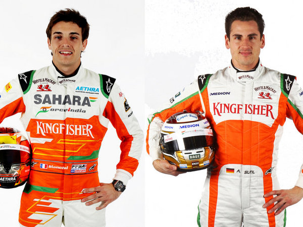 Essais F1 Barcelone : Force India fera rouler Adrian Sutil et Jules Bianchi