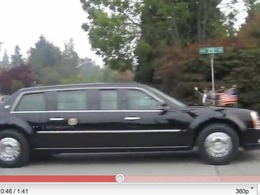 Vidéo : Quand Obama se déplace en voiture, il est rarement seul